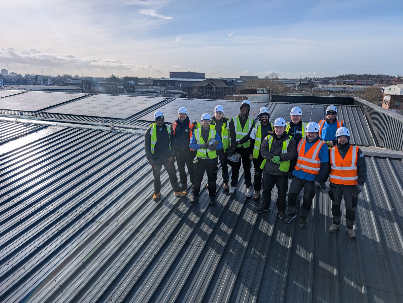 Team Celebrate Their Biggest Installation Yet !  480 panels installed in under 7 days.