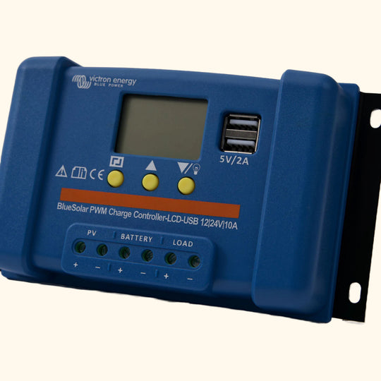 Blue Solar PWM Charge Controller 12/24V - 10A + USB