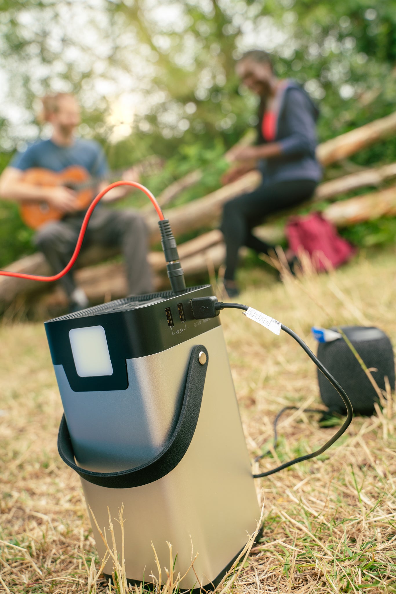 Adventurer - Portable AC/DC/USB  Power Supply with integrated light.