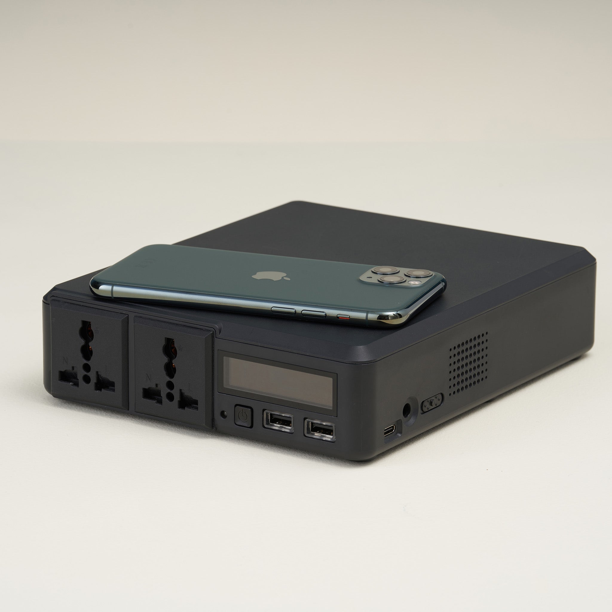 Homie - Portable AC/DC/USB/Wireless Power Supply with Digital Display
